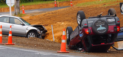 SunLive Car Rolls In Multiple Crash The Bay S News First