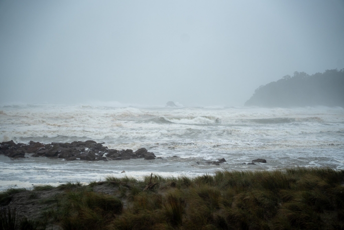Vaianu live: Storm's centre near Maketū Peninsula