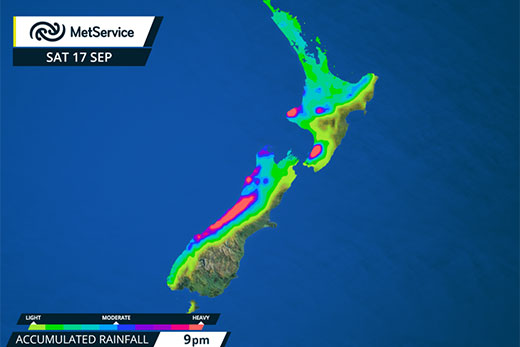SunLive - Wet, windy and warm - The Bay's News First