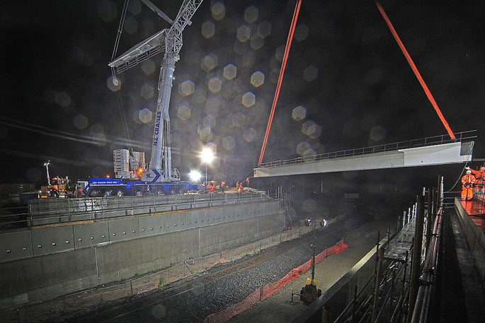 SunLive - Concrete beams lifted into place at Bay Link - The Bay's News ...