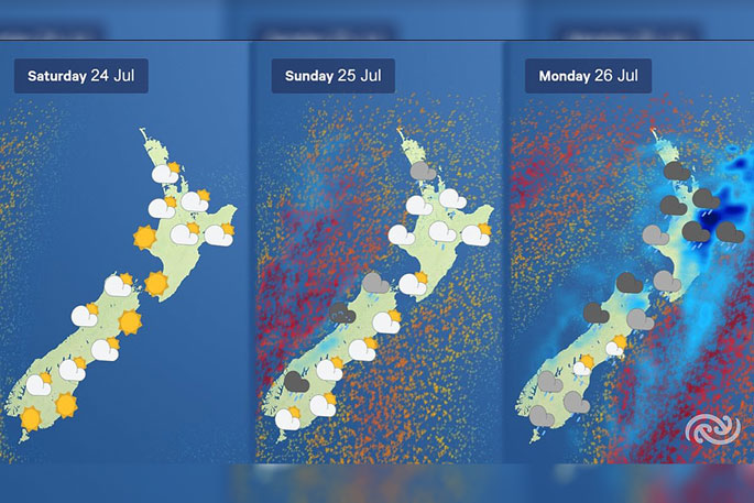 SunLive - Another Burst Of Rain Forecast For Sunday - The Bay's News First