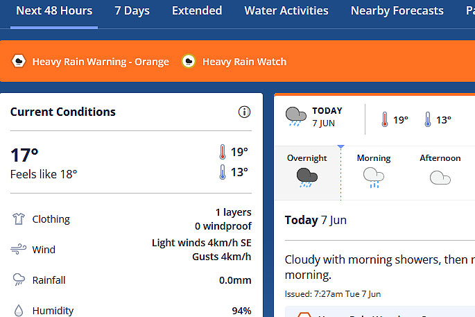 SunLive - BOP warned to watch out for heavy rain - The Bay's News First
