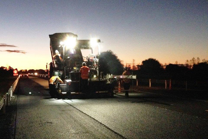 Caution urged as fresh chipseal applied to roads
