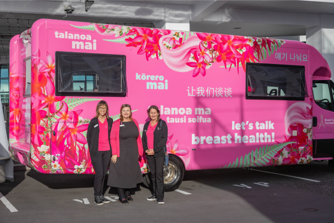 SunLive - Pink campervan drives breast health awareness - The Bay's News First