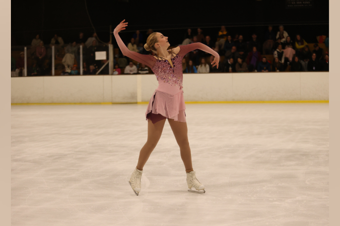 Petra Lahti performing her short programme routine. Photo / David Kinch Photography