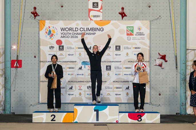 World champ in 7.70s: Tauranga climbing teen star