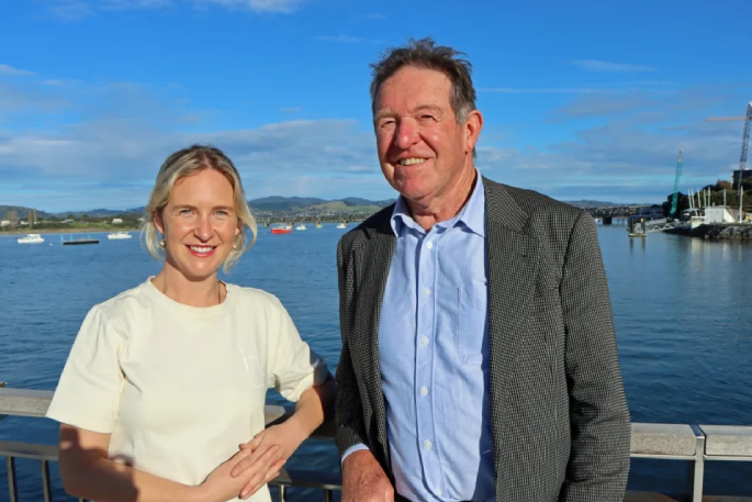 Amy and Peter Bourke of Hauraki Express hope to run a ferry service in Tauranga. Photo / Alisha Evans