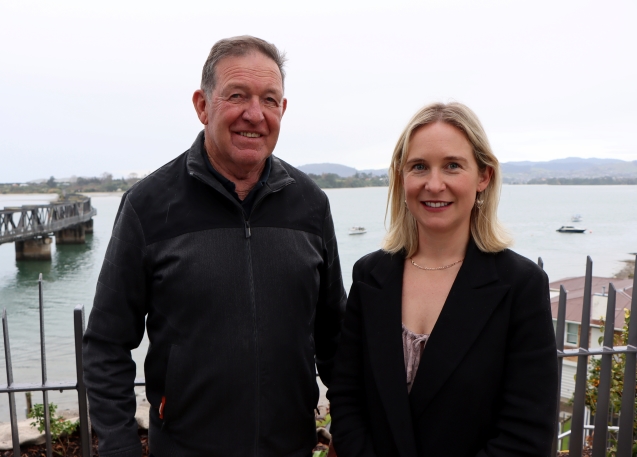 Peter and Amy Bourke are disappointed their ferry proposal wasn’t supported by the regional council. Photo / Alisha Evans