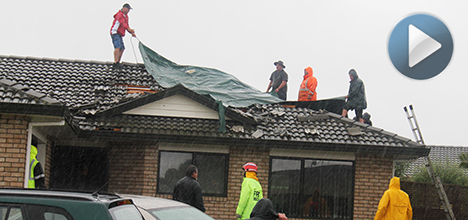 SunLive - Mini tornado and flooding - The Bay's News First