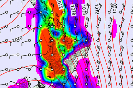 SunLive - Warning issued as heavy rain forecast - The Bay's News First